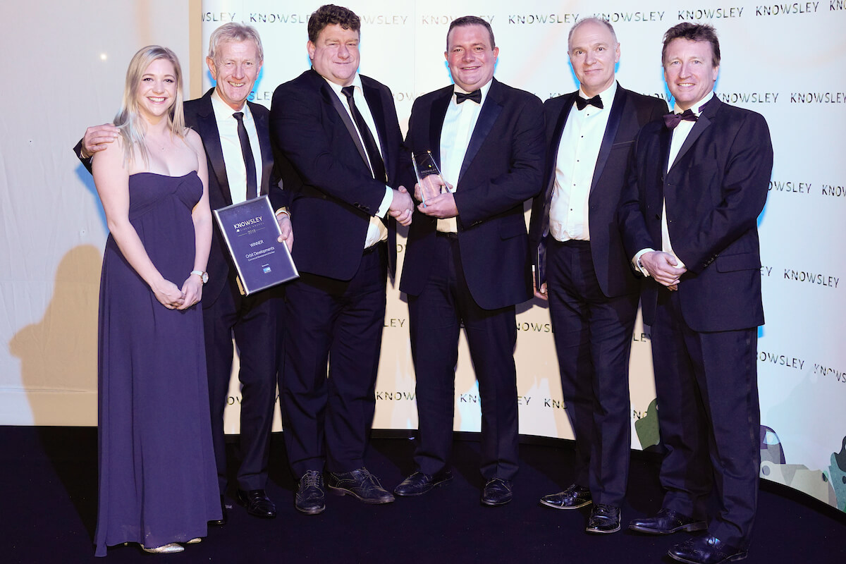 Orbit Developments team with their Commercial Development of the Year award